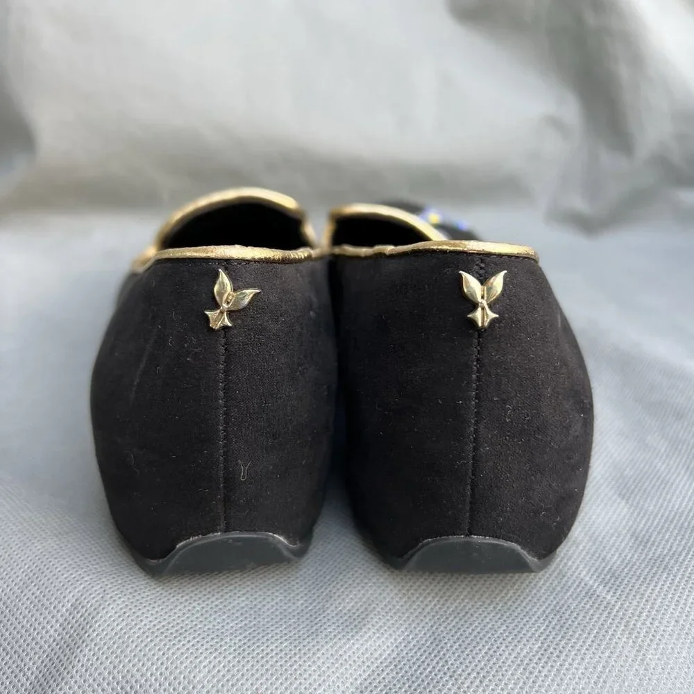 J.Renee Black and Gold Women's Shoes - Picture 4 of 8